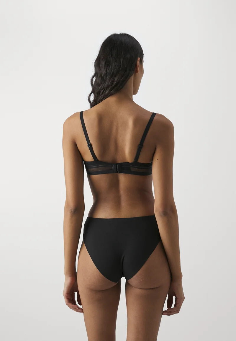 10er-Set Slips – Normaler Bund – Schwarz/Weiß/Nude – Struktur Living