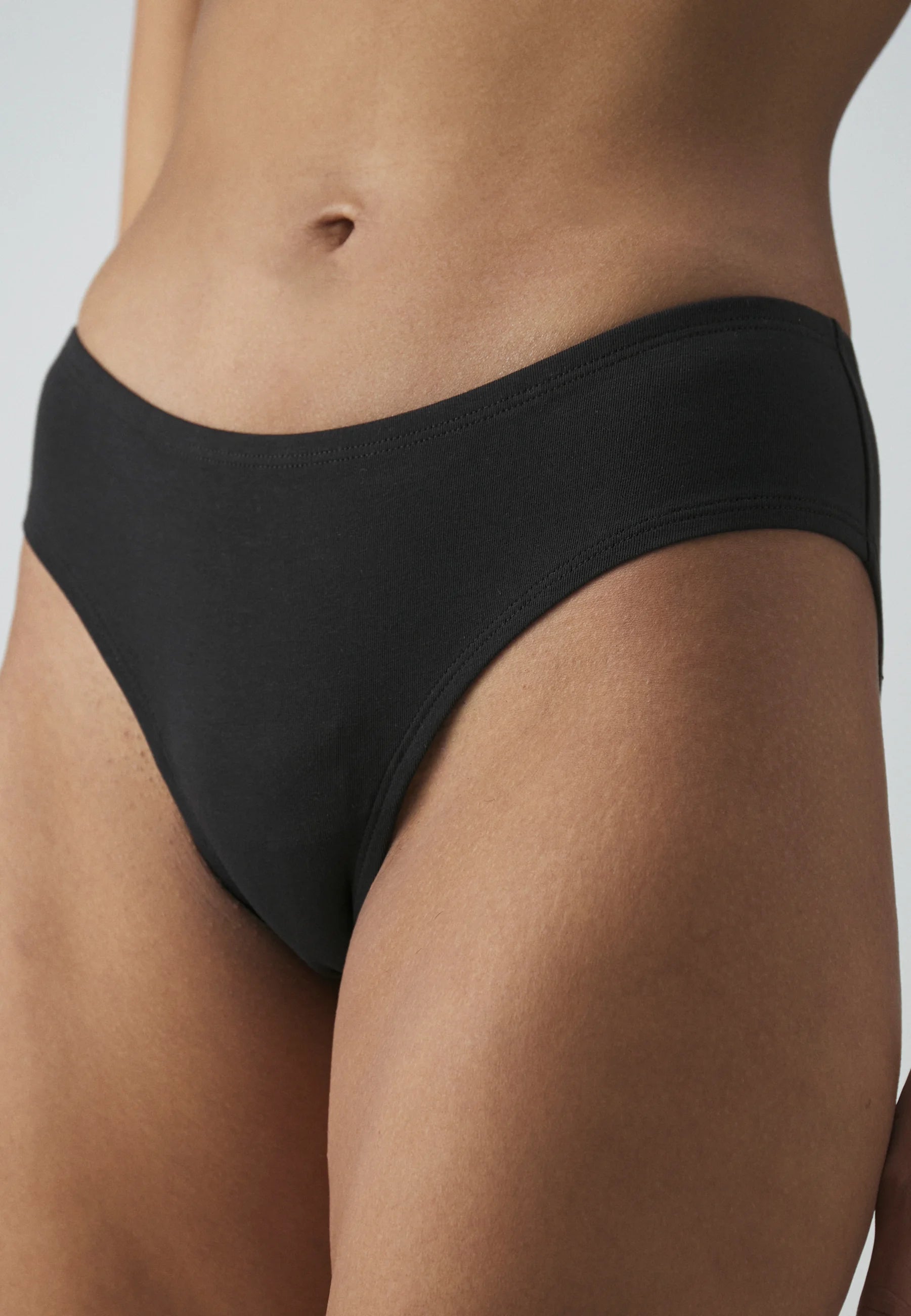 10er-Set Slips – Normaler Bund – Schwarz/Weiß/Nude – Struktur Living