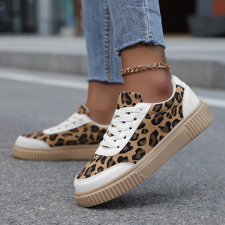 Samba Sneaker mit Leopardenmuster
