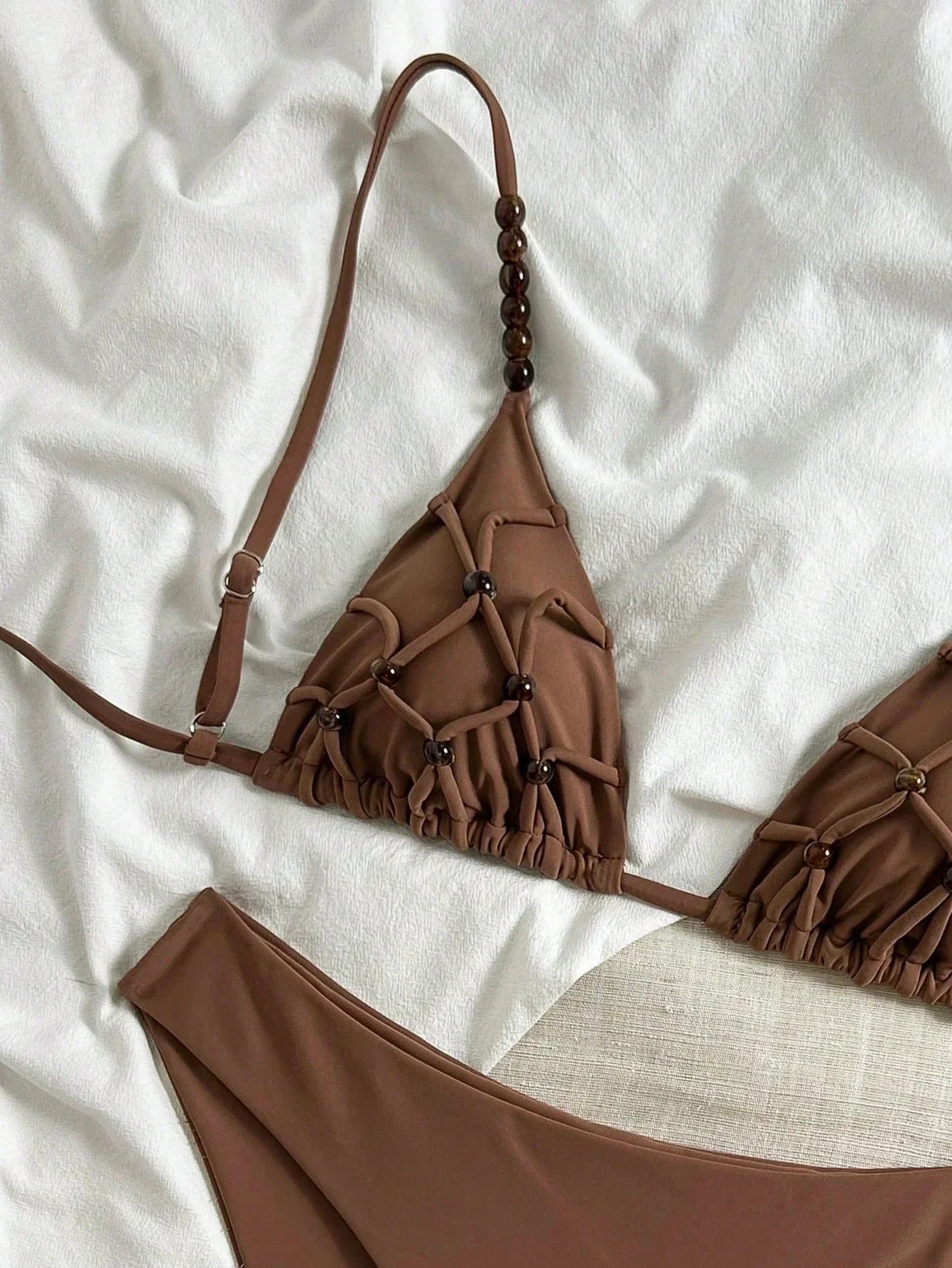 Bikini Café Elegance mit Geflochtener Textur