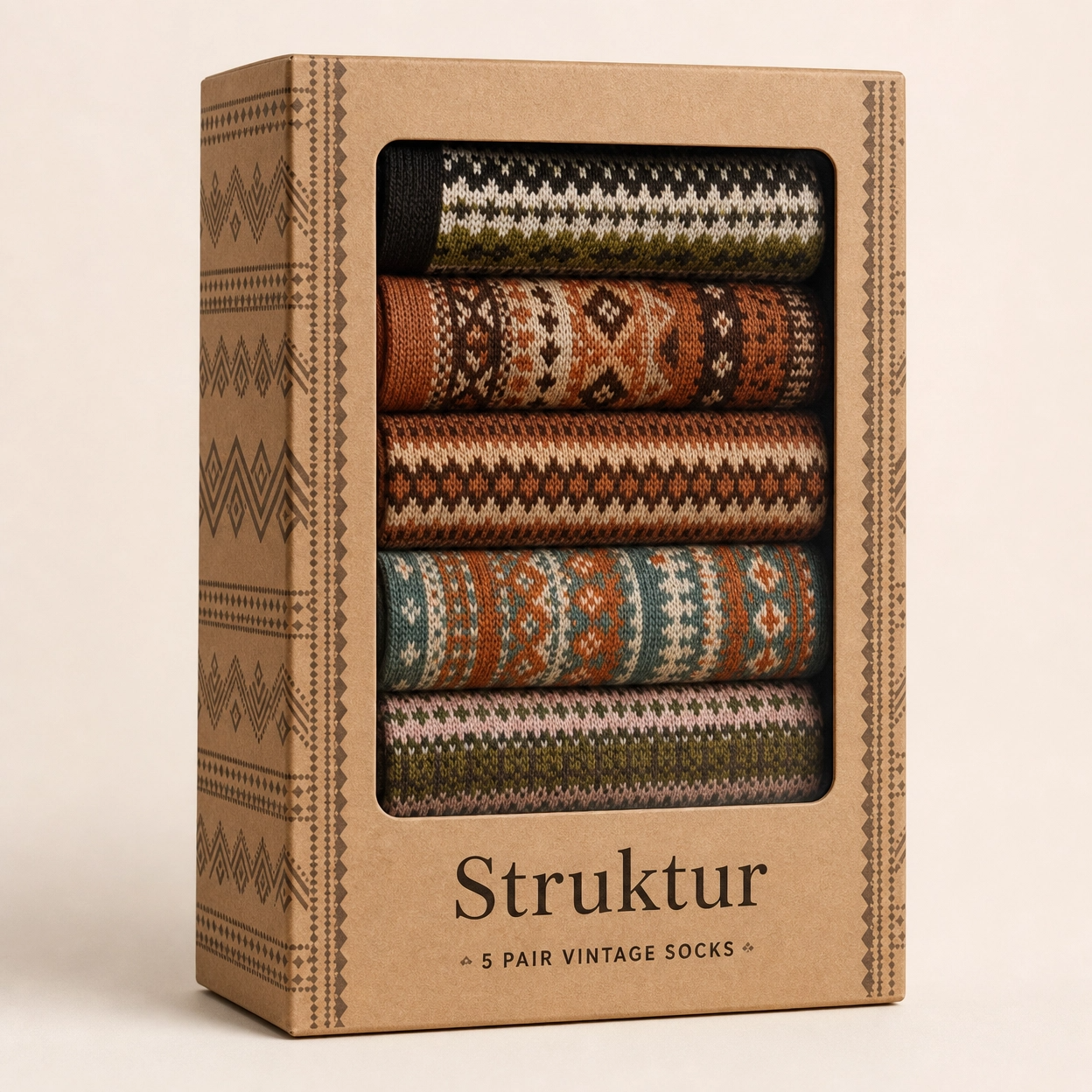 Boho Chic 5 Paar Socken-Set