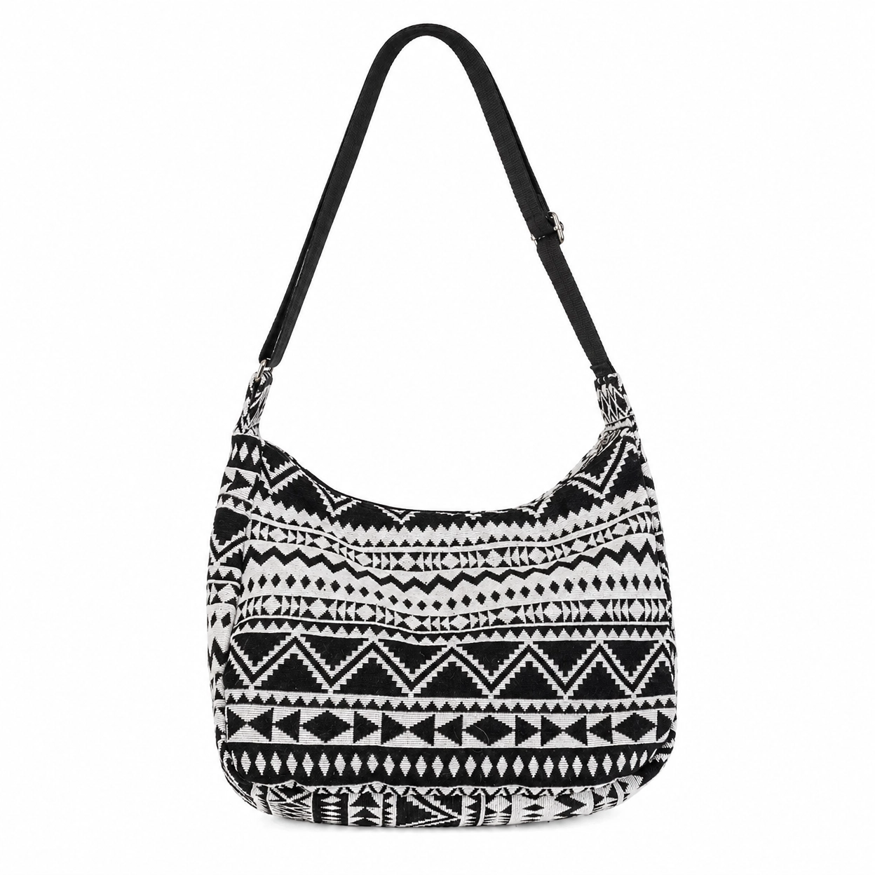 Geometrische Schwarz-Weiß Tasche – Berlin Edition
