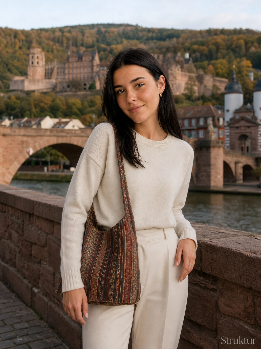Boho Jacquard-Tasche – Heidelberg Edition