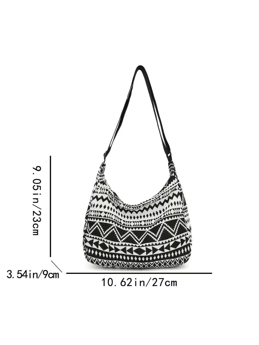 Geometrische Schwarz-Weiß Tasche – Berlin Edition