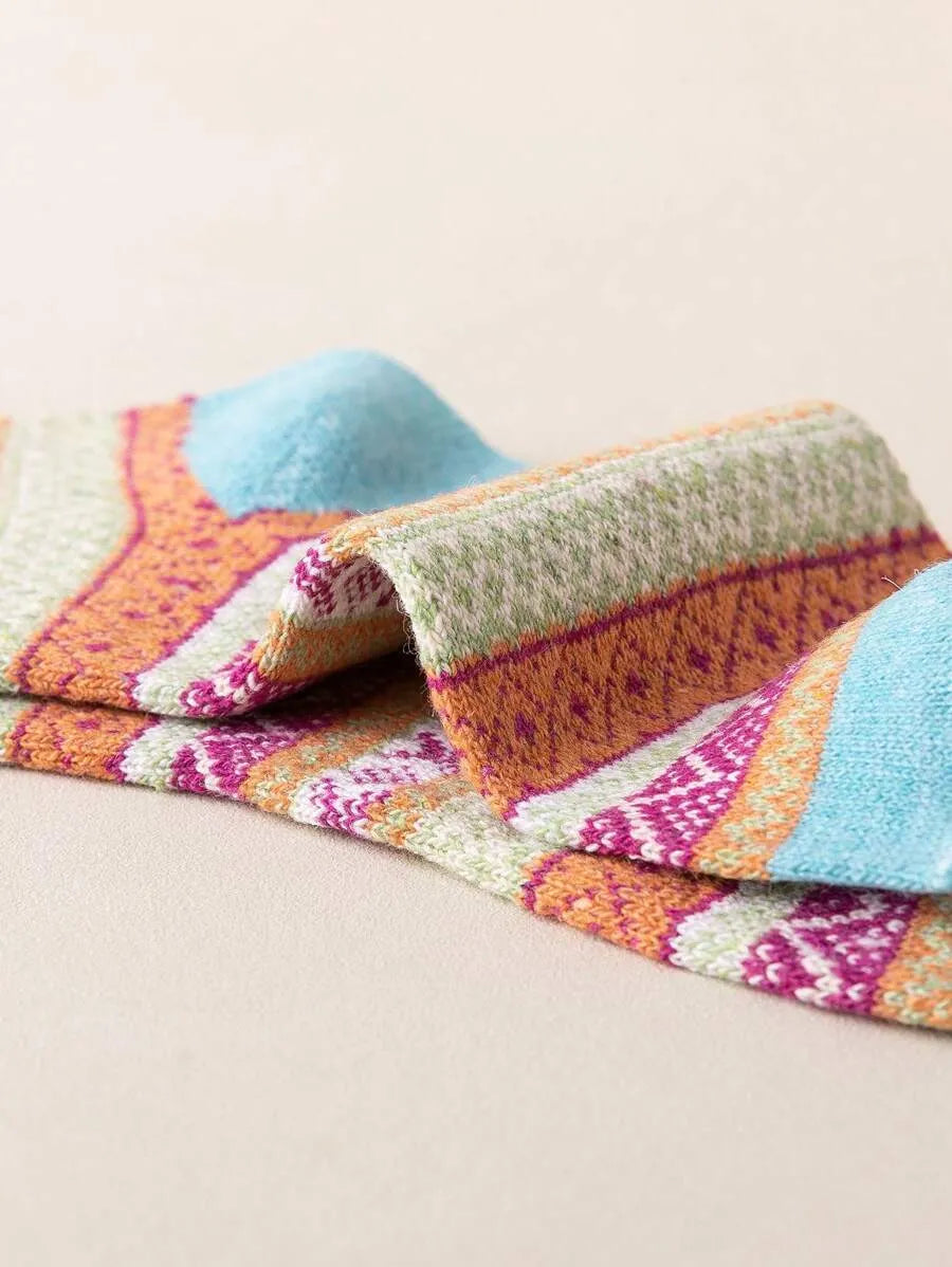 Retro-Socken Set – 5 Paare (Kurzschaft)