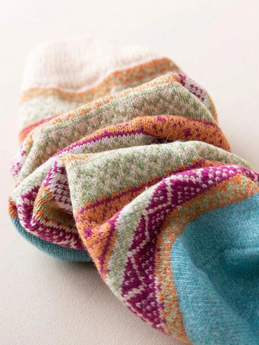 Retro-Socken Set – 5 Paare (Kurzschaft)