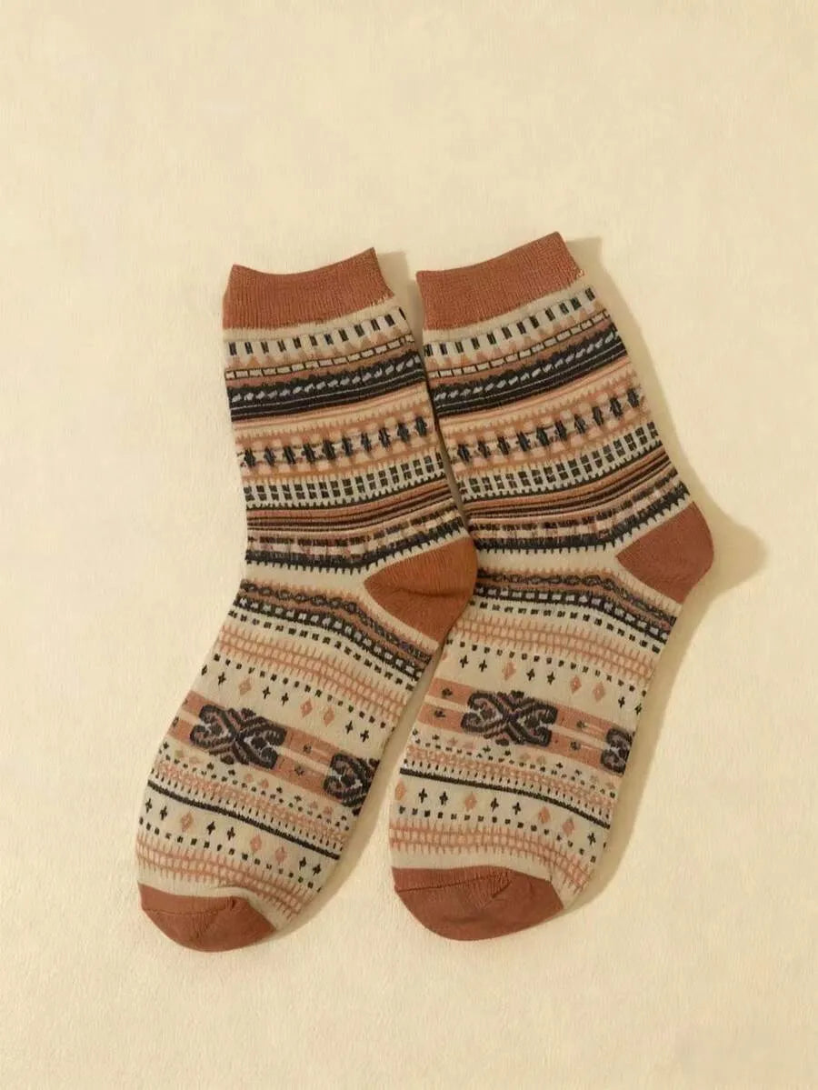 Boho Chic 5 Paar Socken-Set