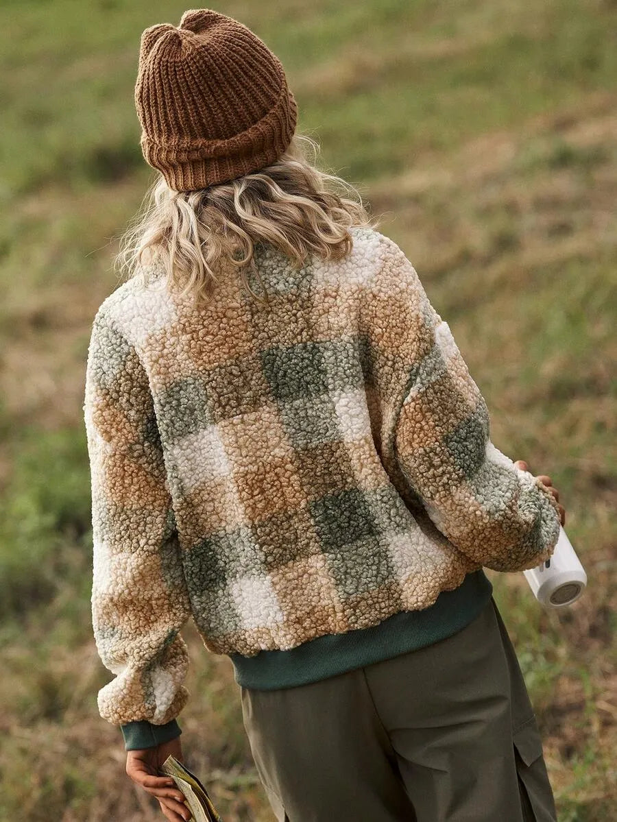 Kuscheliger Teddy-Troyer vintage Vibes
