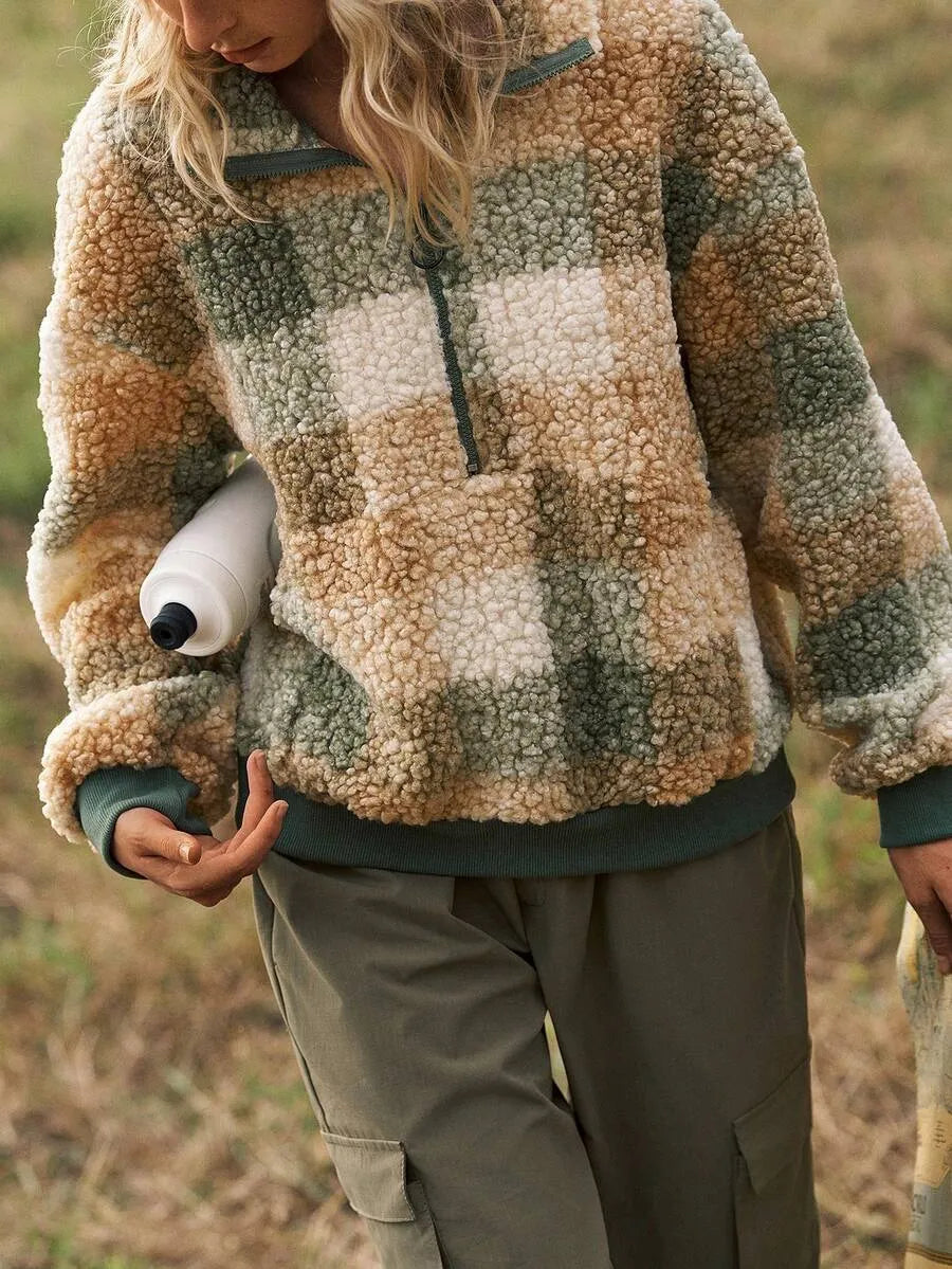 Kuscheliger Teddy-Troyer vintage Vibes