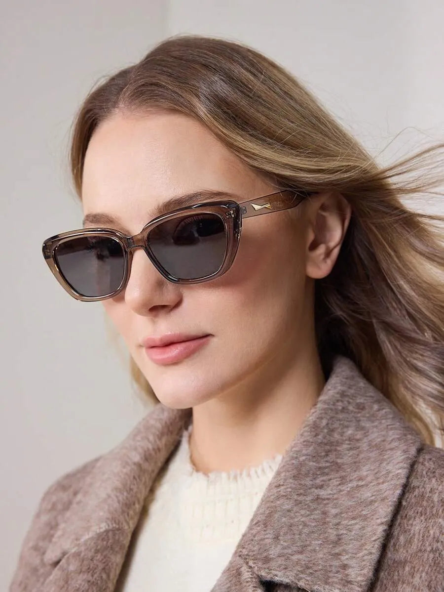 Strahlende Cat-Eye Sonnenbrille