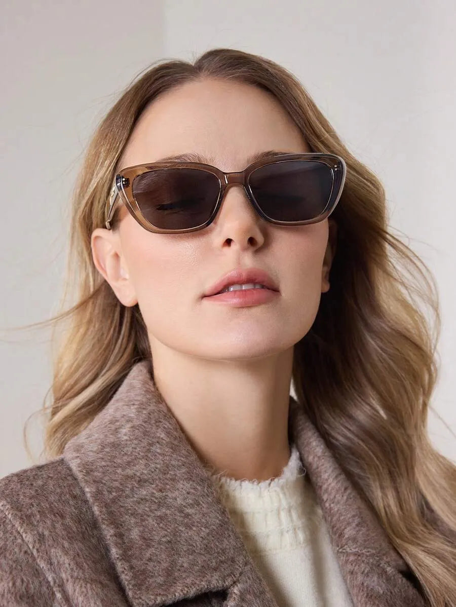 Strahlende Cat-Eye Sonnenbrille
