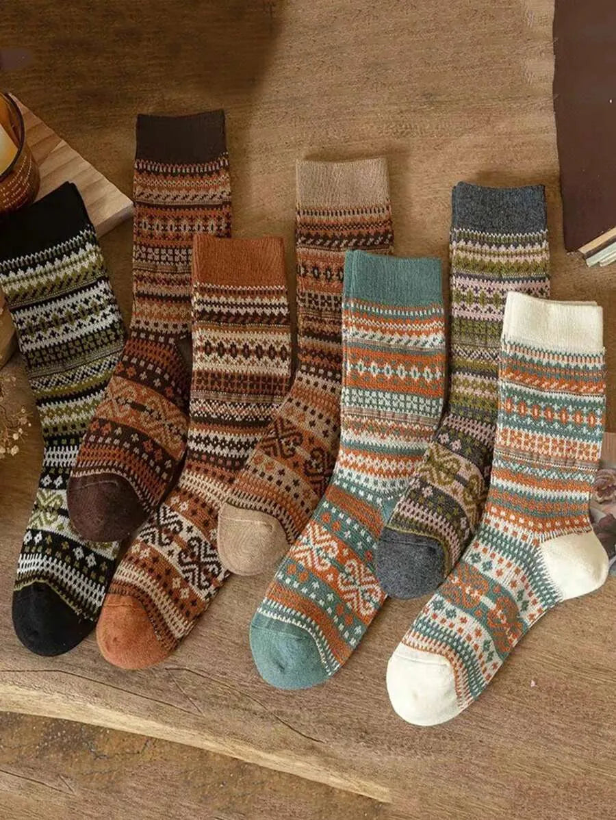 Boho Chic 5 Paar Socken-Set