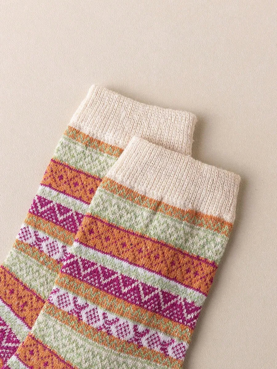 Retro-Socken Set – 5 Paare (Kurzschaft)