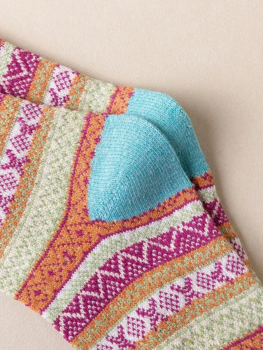 Retro-Socken Set – 5 Paare (Kurzschaft)
