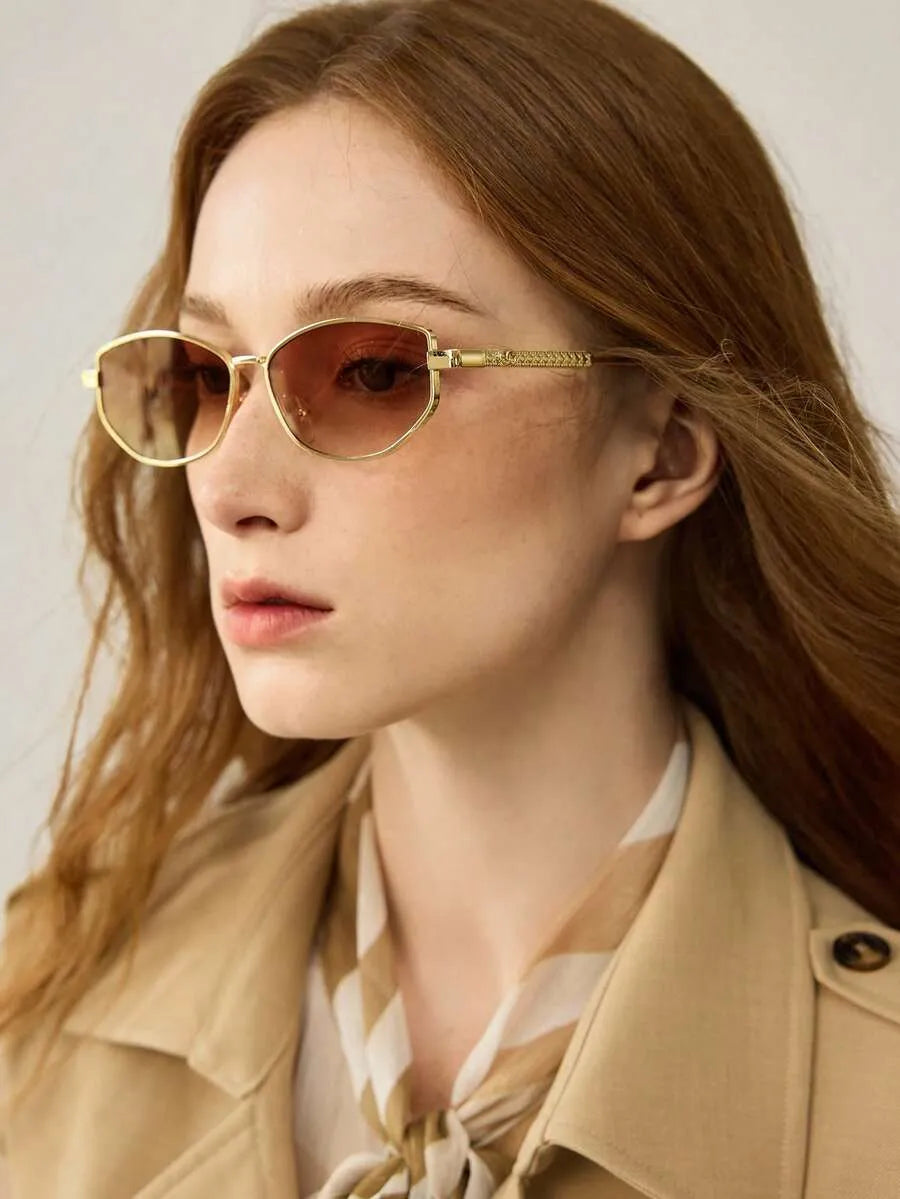 Obsidian Tortoise Oval Sonnenbrille