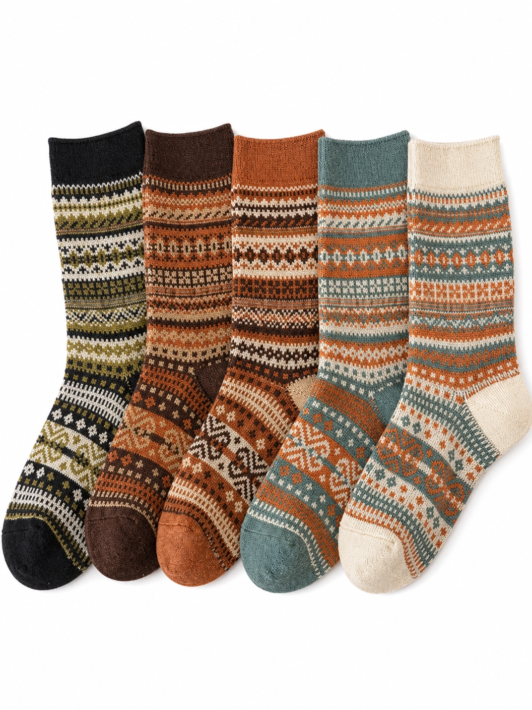 Boho Chic 5 Paar Socken-Set