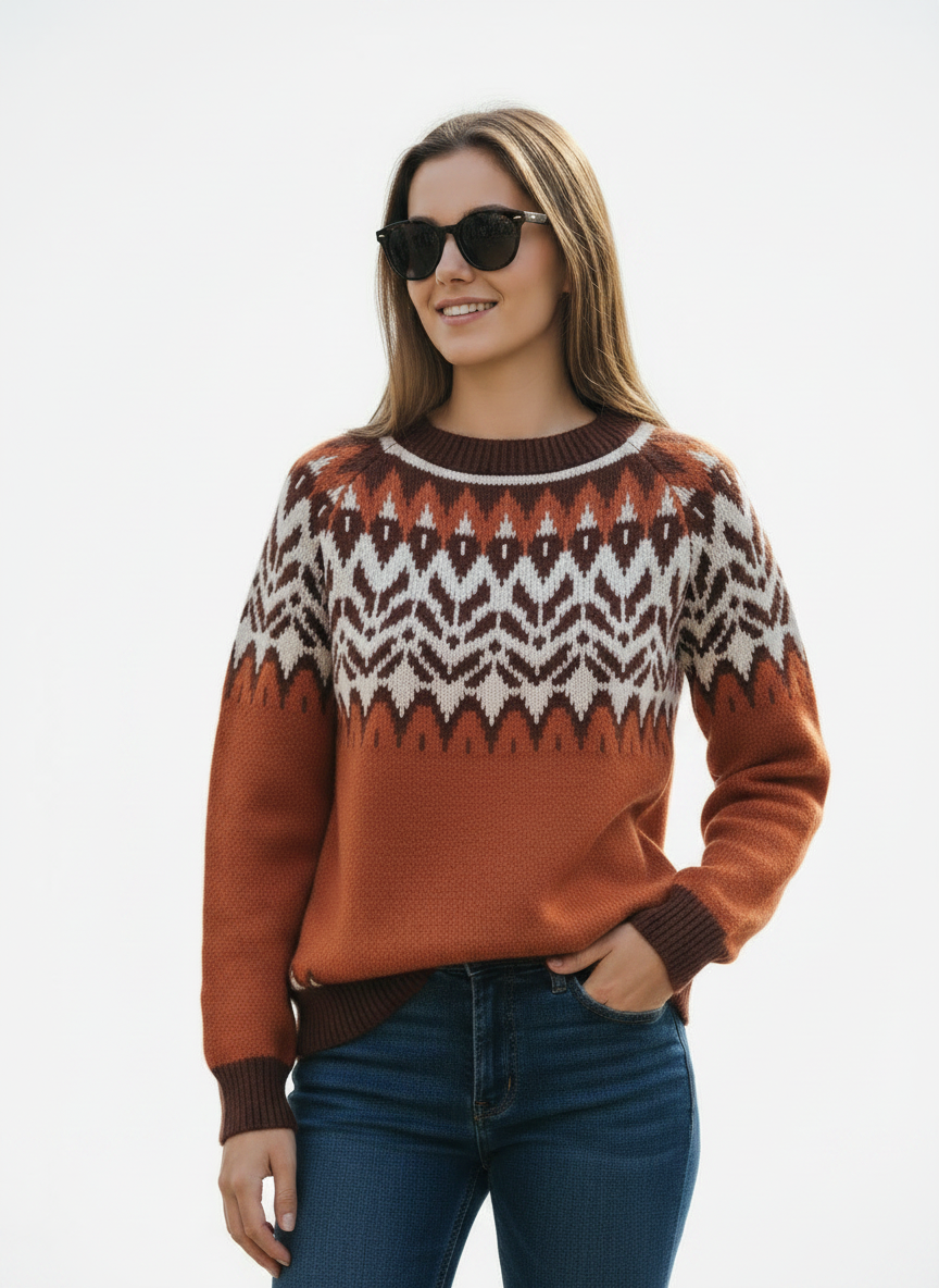 Vintage Fair Isle Strickpulli