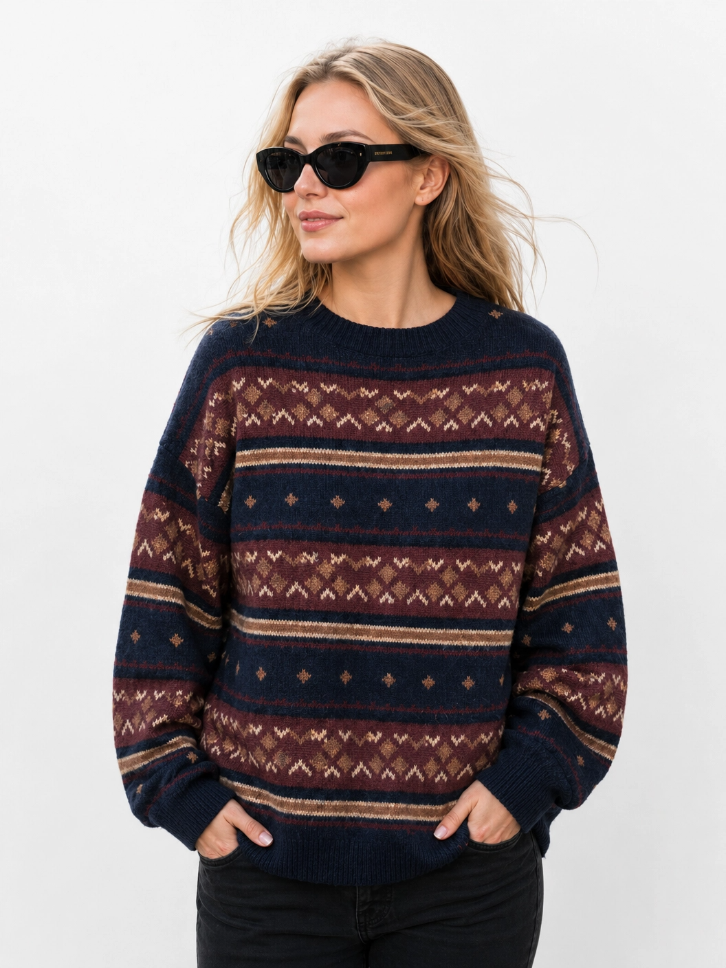 Fair-Isle Strickpullover