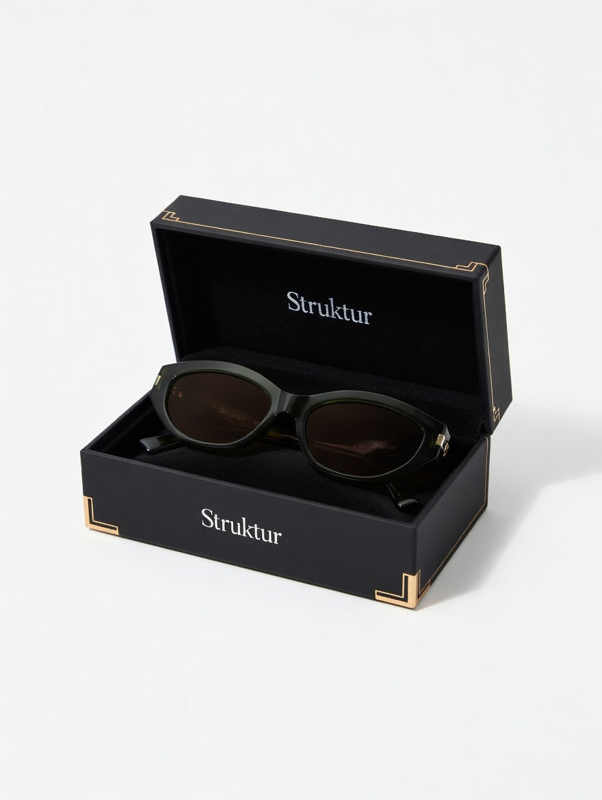 Organische Sonnenbrille mit Holzmaserung — Obsidian Forest