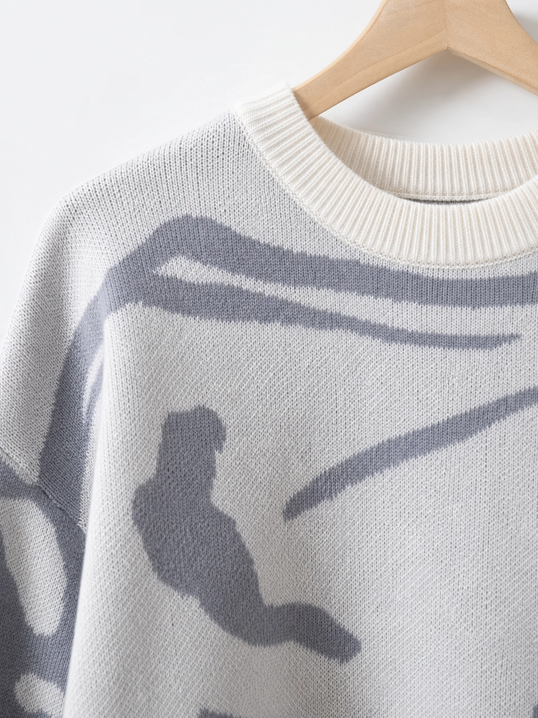 Feinstrick-Pullover Graphic
