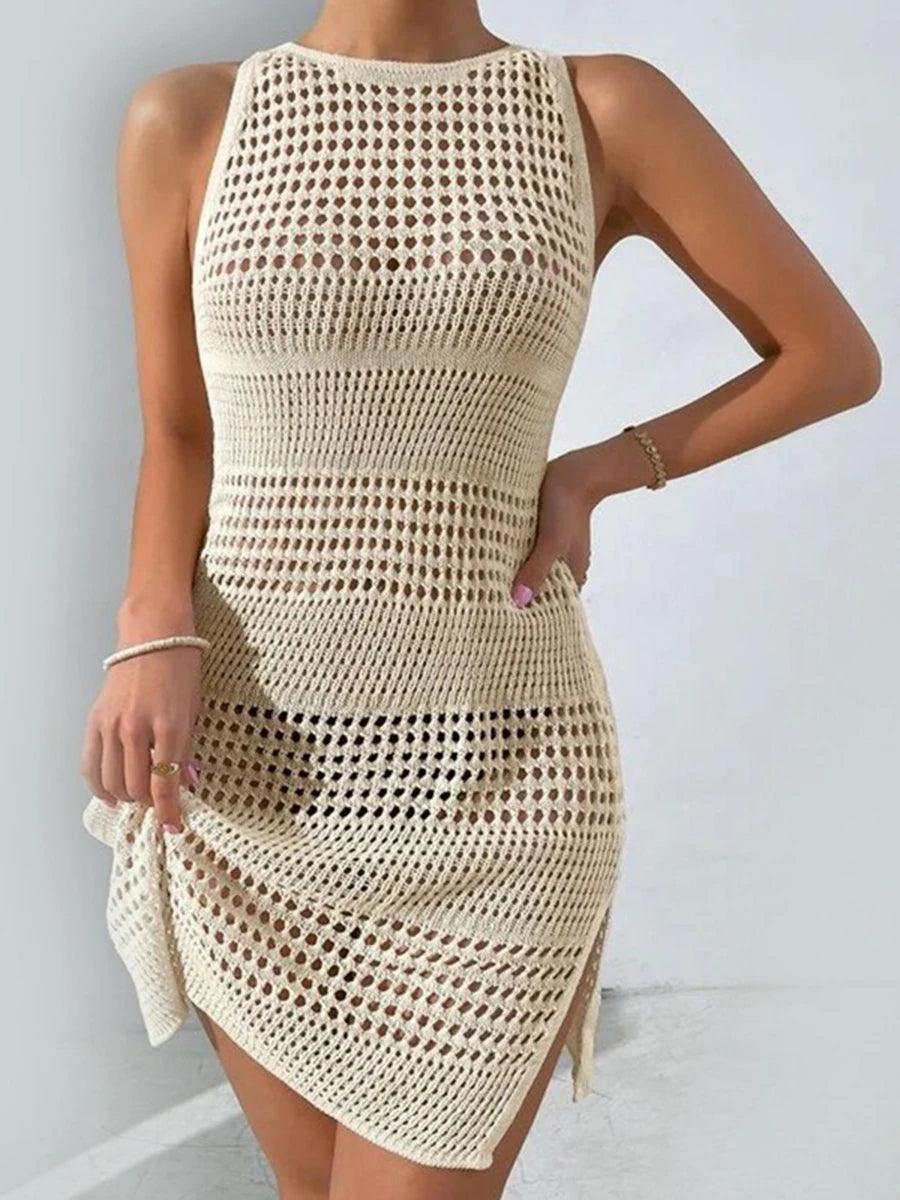 Premium Strick-Strandkleid Elegance